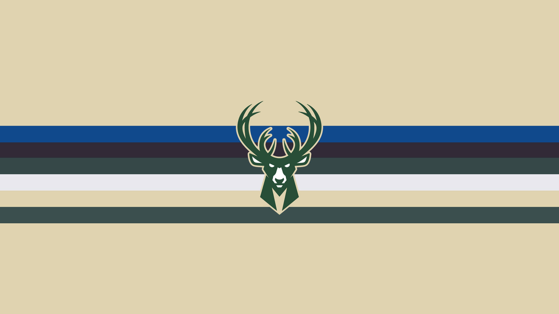 Milwaukee Bucks Emblem In Beige