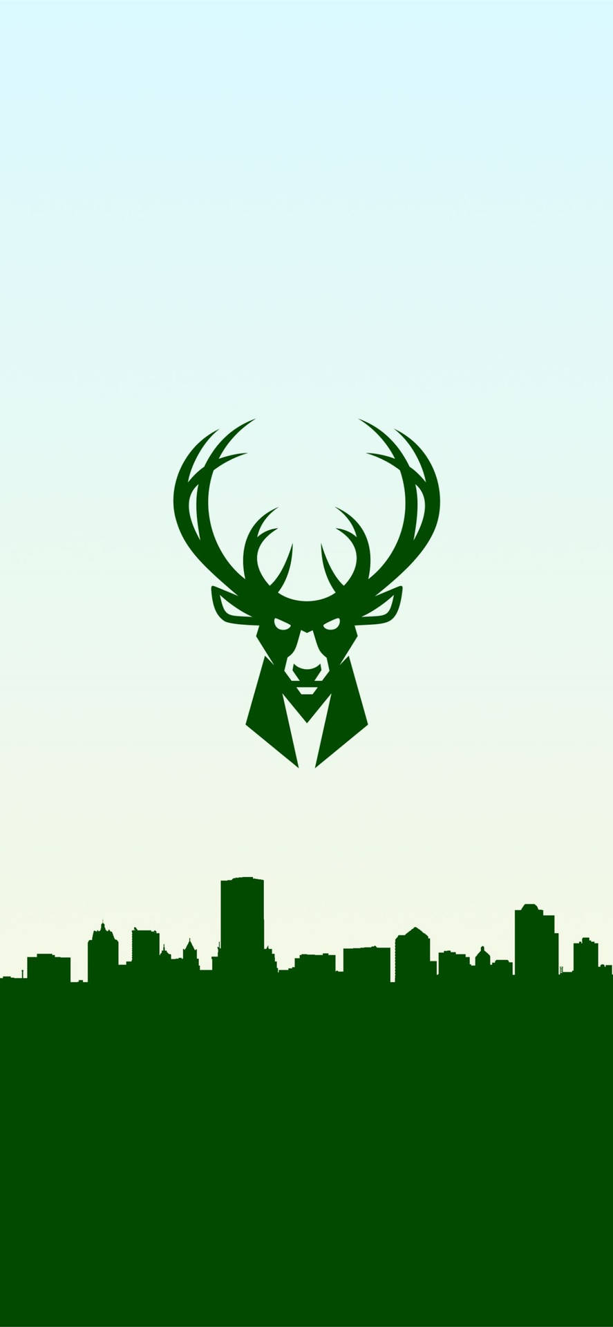 Milwaukee Bucks Green Logo Background