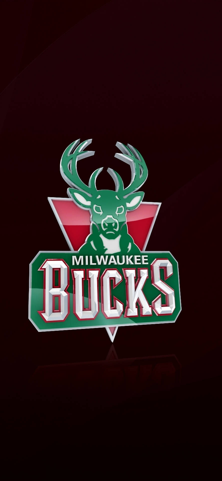 Milwaukee Bucks In Dark Red Background