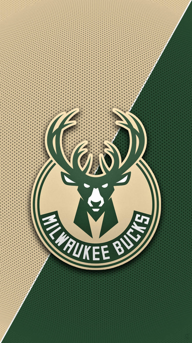 Milwaukee Bucks In Gold And Green Background