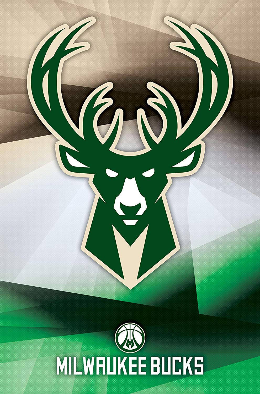 Milwaukee Bucks On Gradient Scrim Background