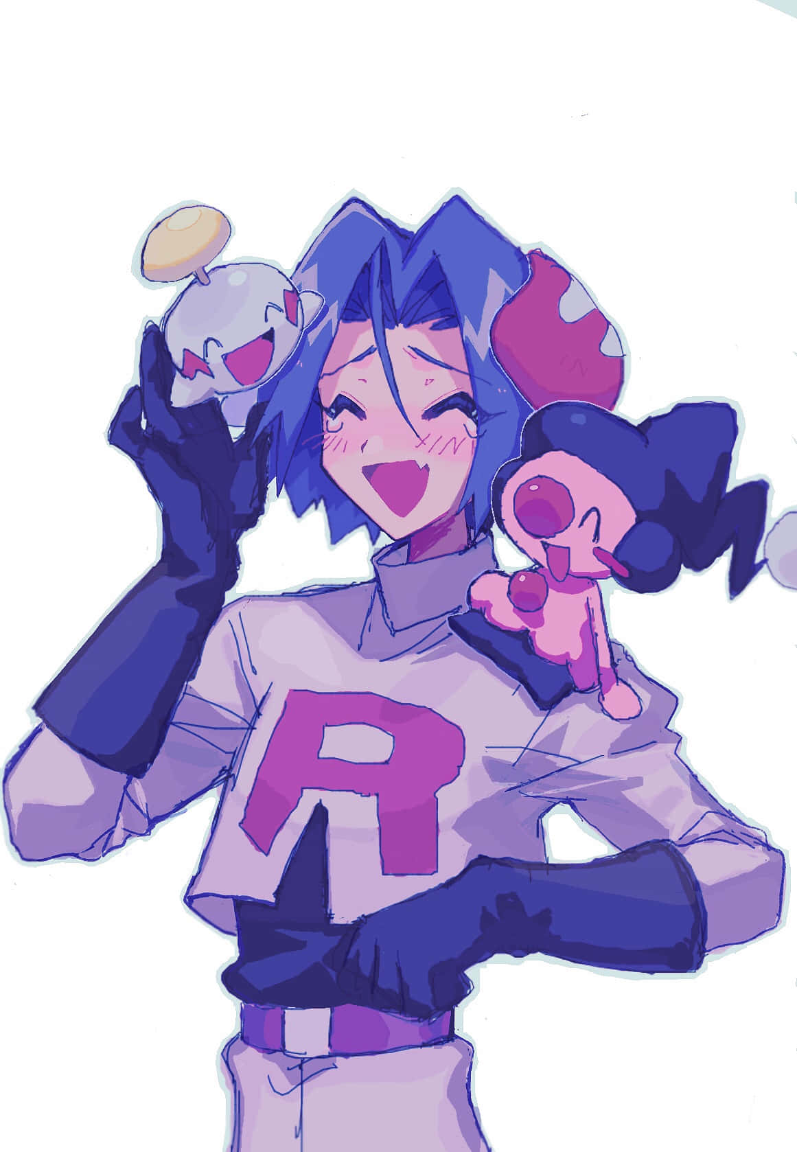 Mime Jr. And Chimecho On James Background