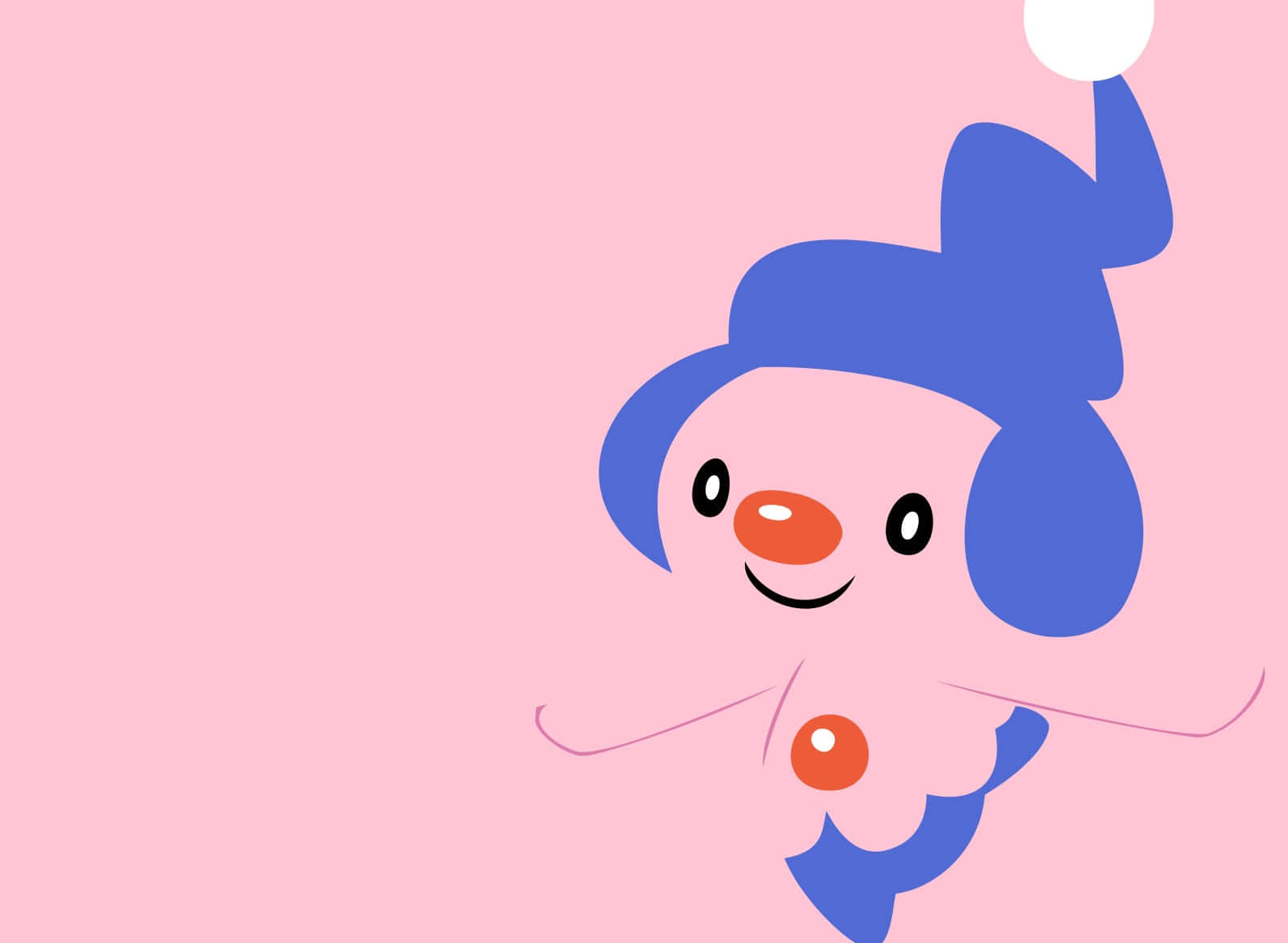Mime Jr. In Pink Background Background
