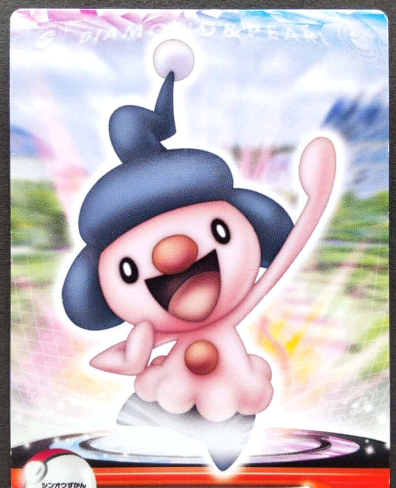 Mime Jr. In Pokémon Diamond And Pearl Background