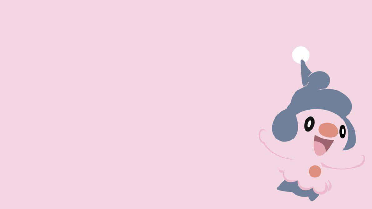 Mime Jr. Pastel Pink Desktop Background