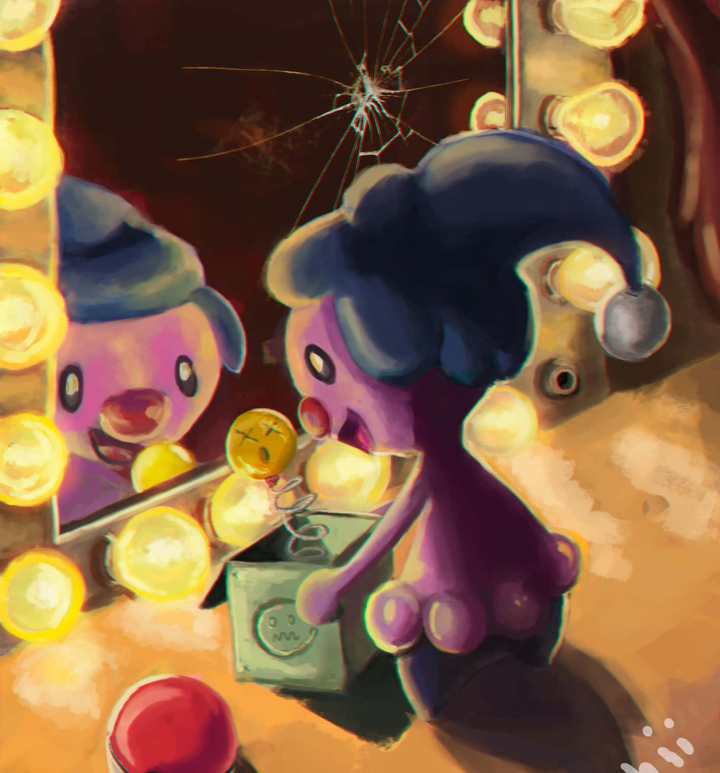 Mime Jr. Playing Music Box Background
