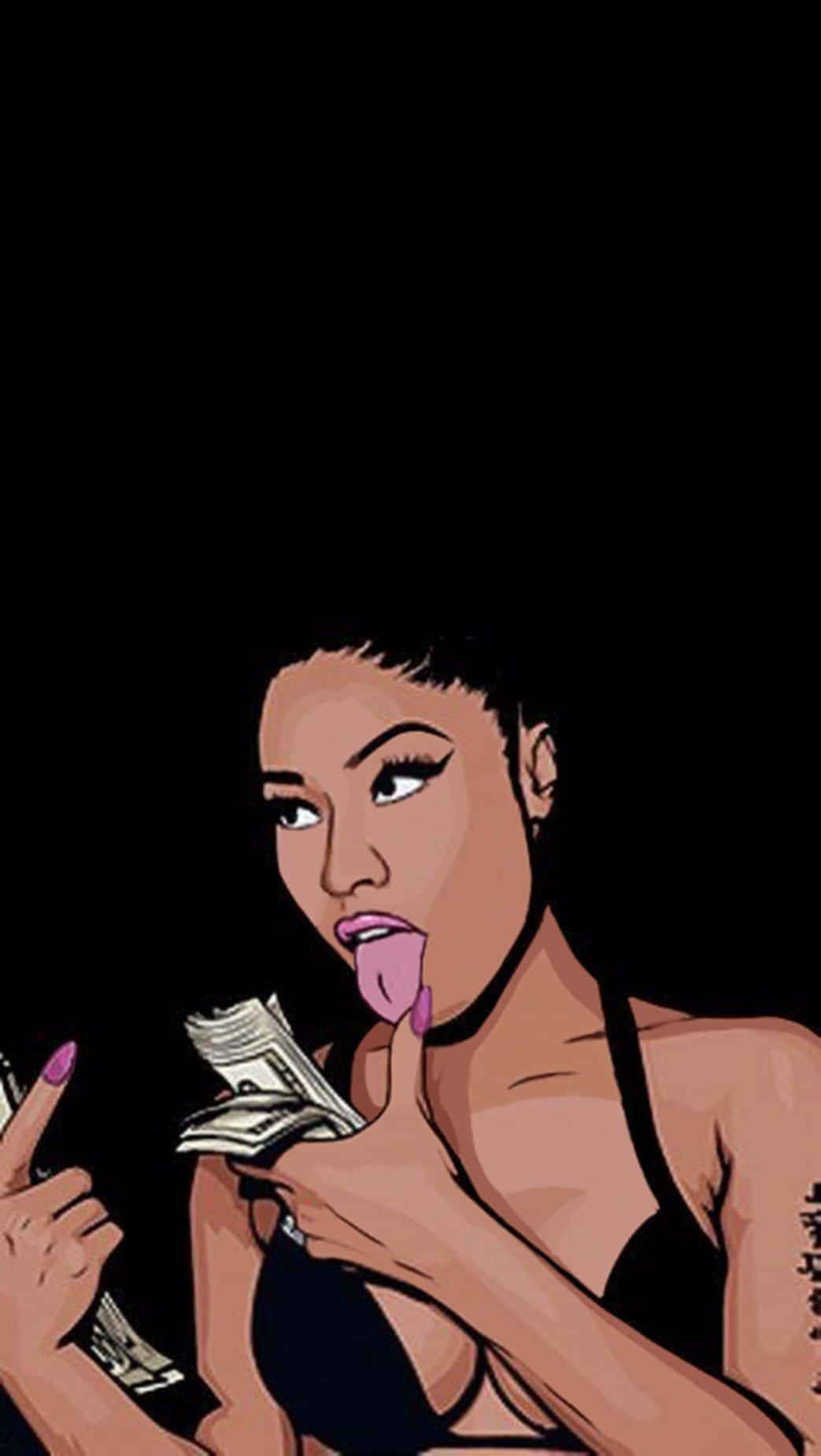 Minaj Baddie Girl Background