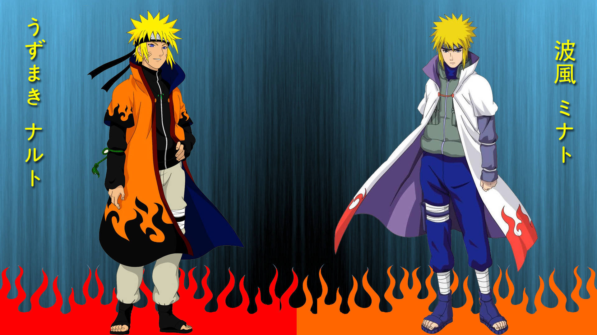 Minato And Uzumaki Naruto Hd Background