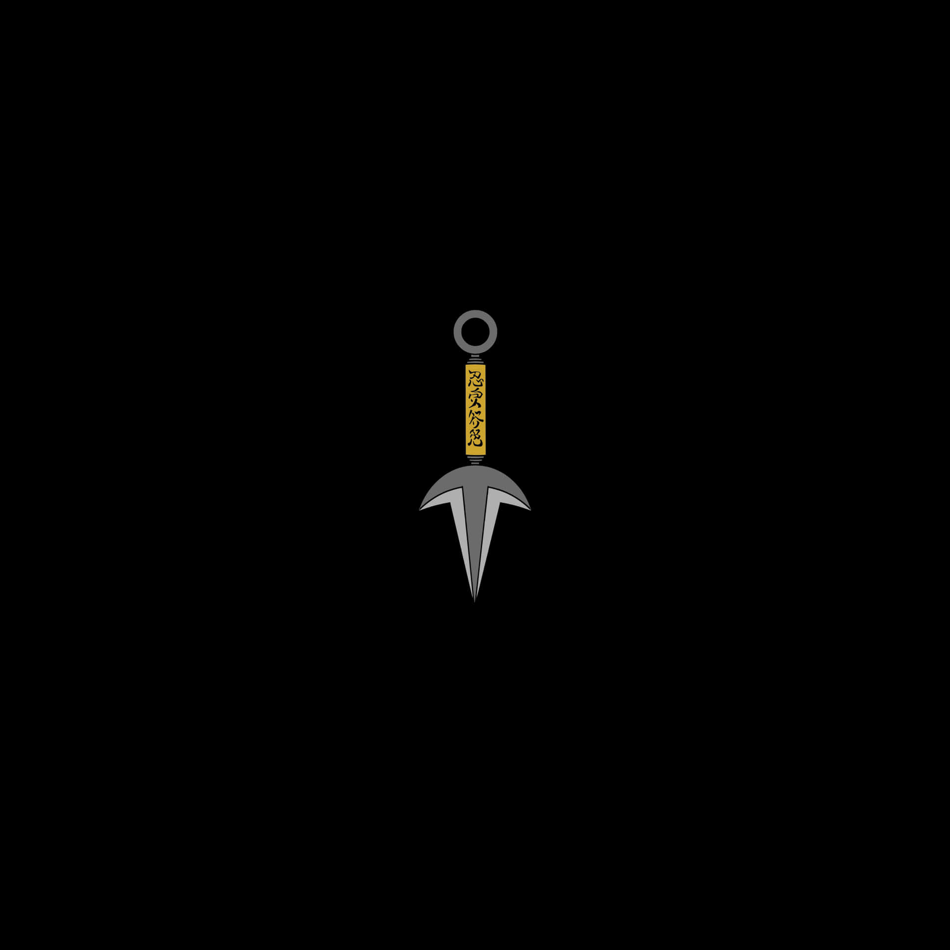 Minato Kunai Icon Black Background Background