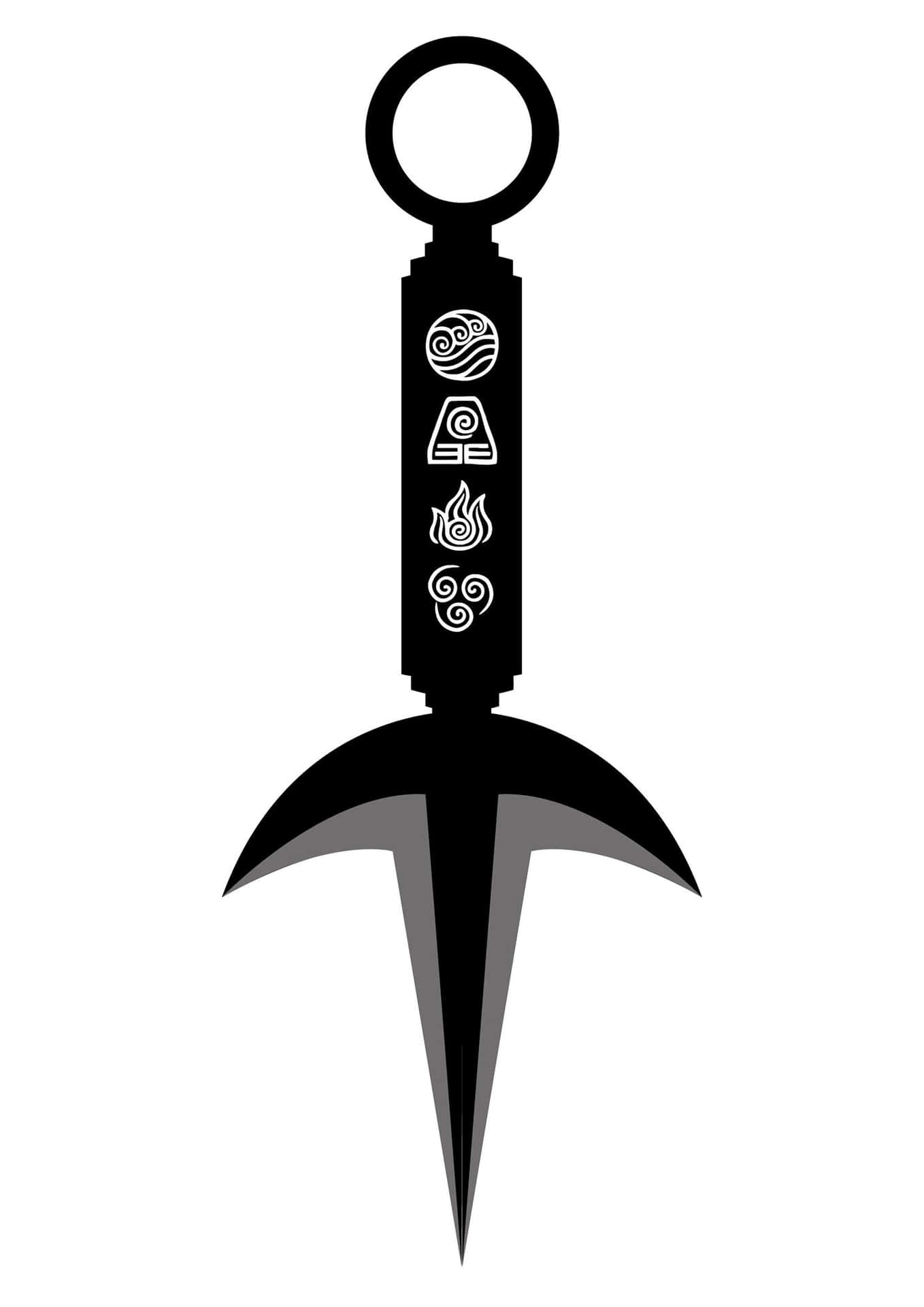 Minato Kunai Vector Art Background