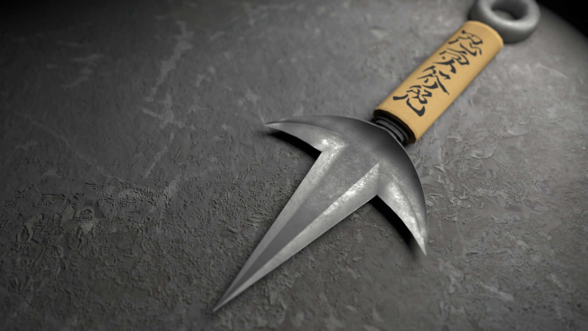 Minato Kunai Weapon Closeup Background