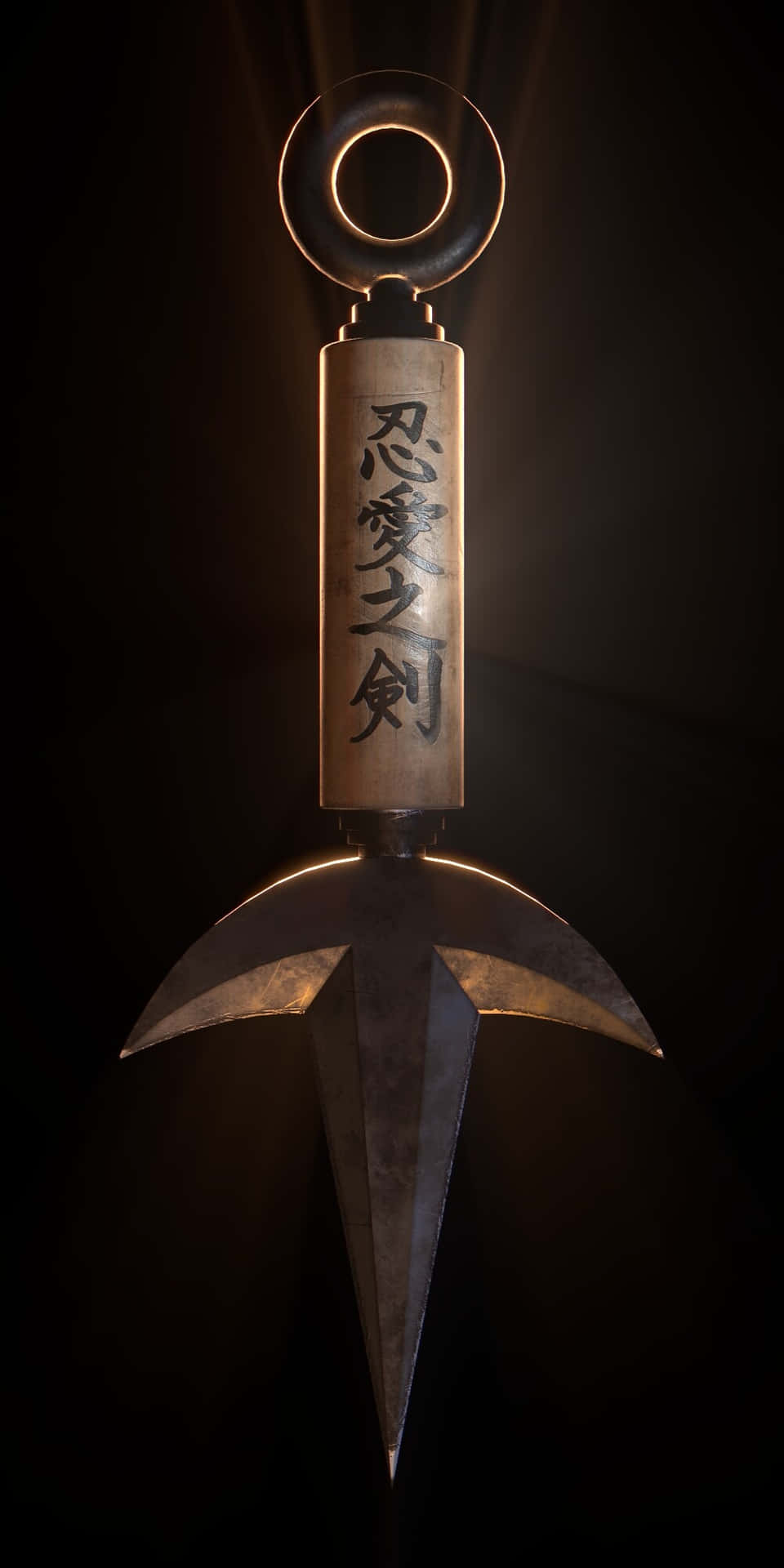 Minato Kunai Weapon Illuminated Background