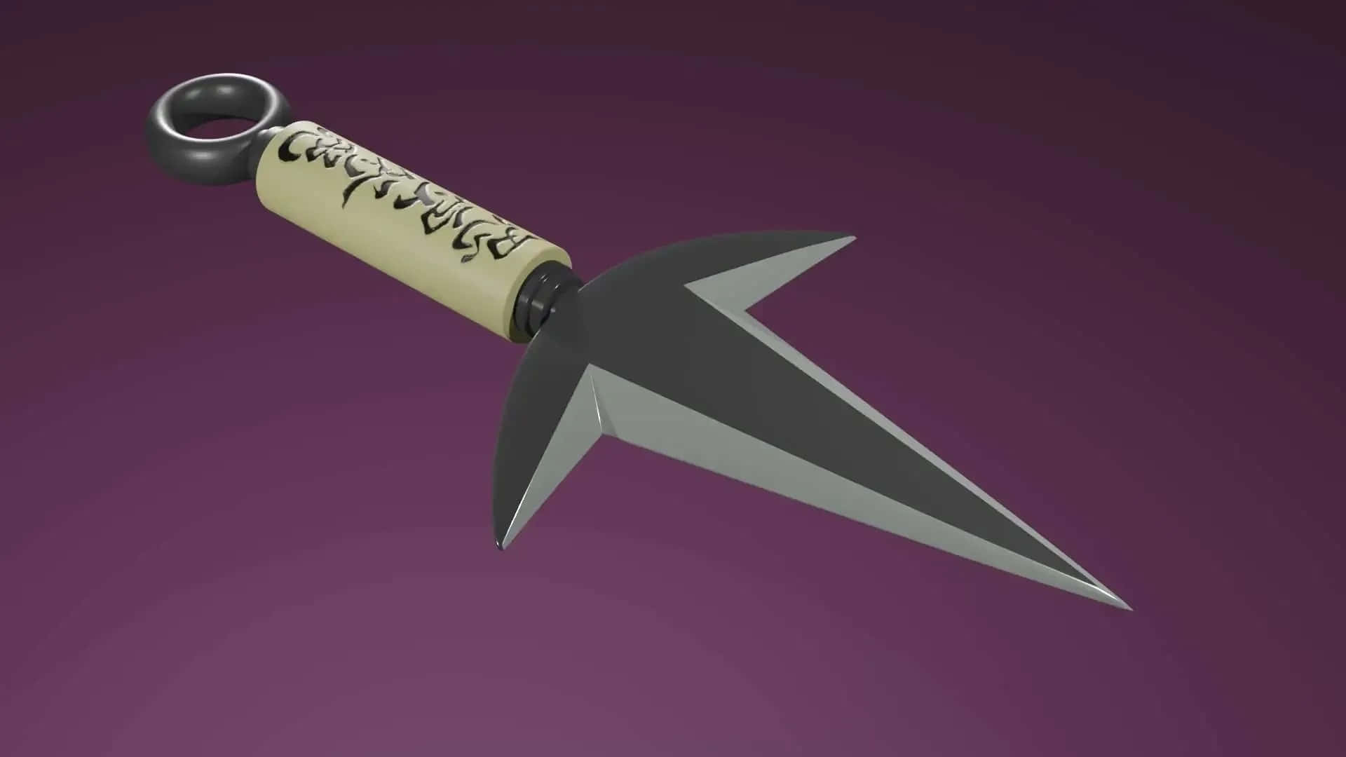 Minato Kunai Weapon3 D Render Background