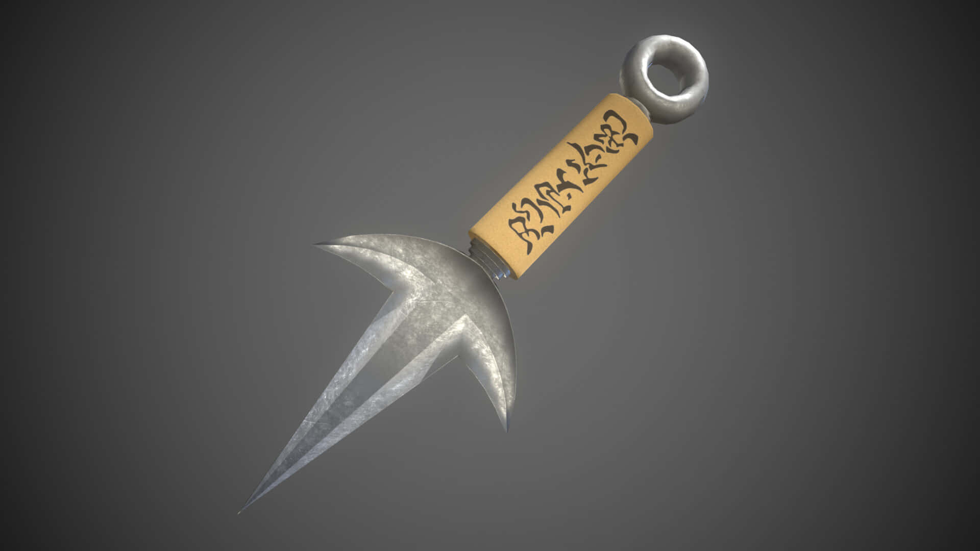 Minato Kunai Weapon3 D Render Background