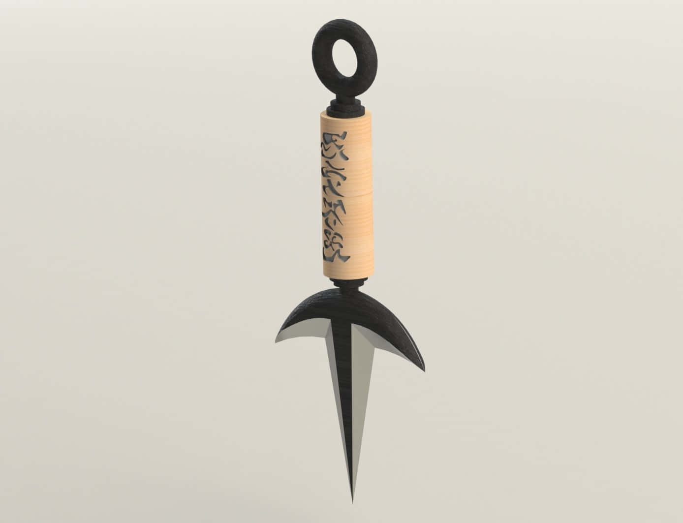 Minato Kunai Weapon3 D Render Background