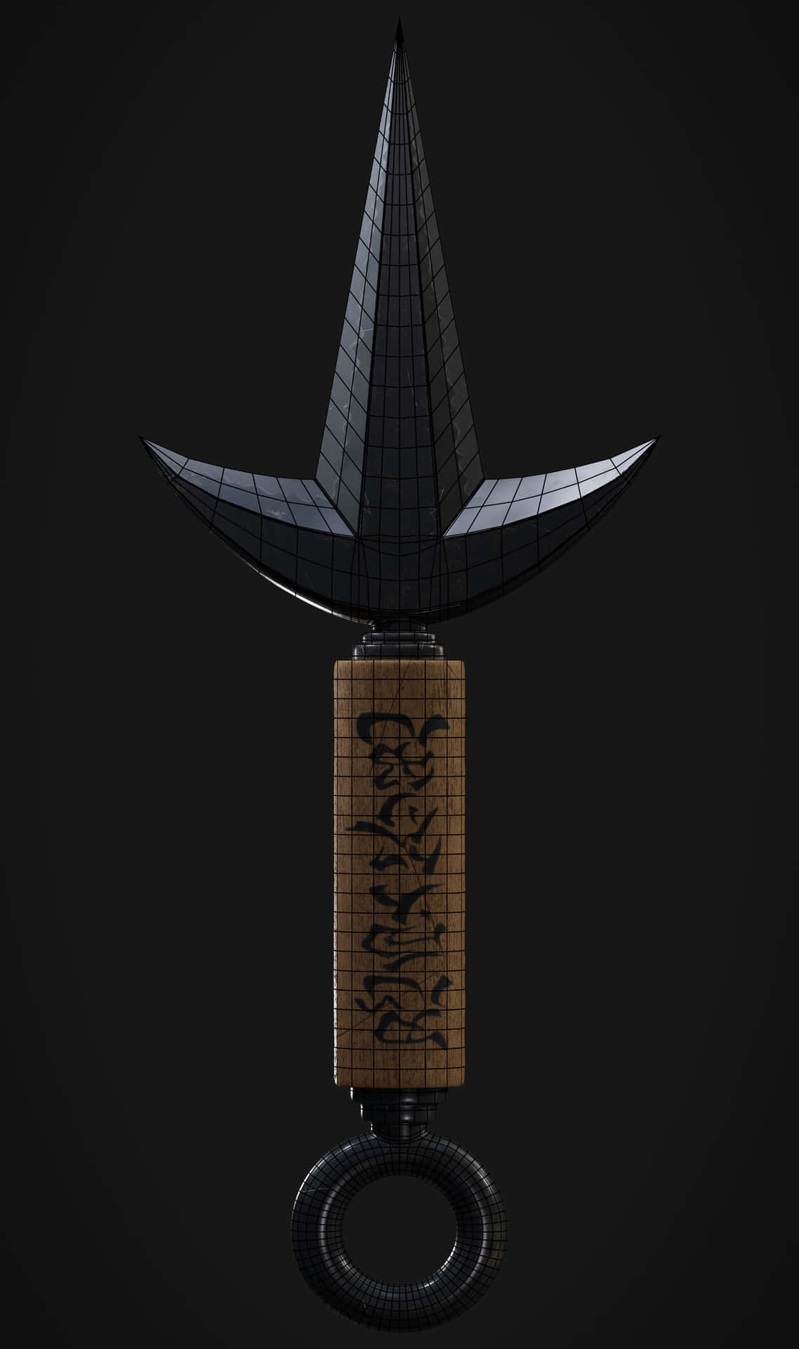 Minato Kunai3 D Model Background