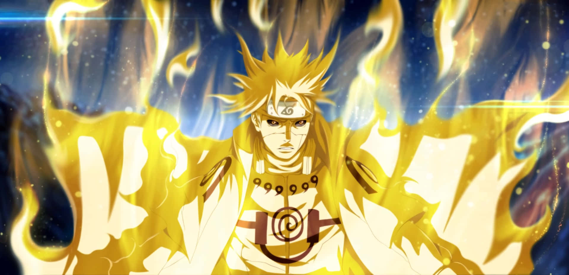Minato Namikaze Fourth Hokage Chakra Mode Background