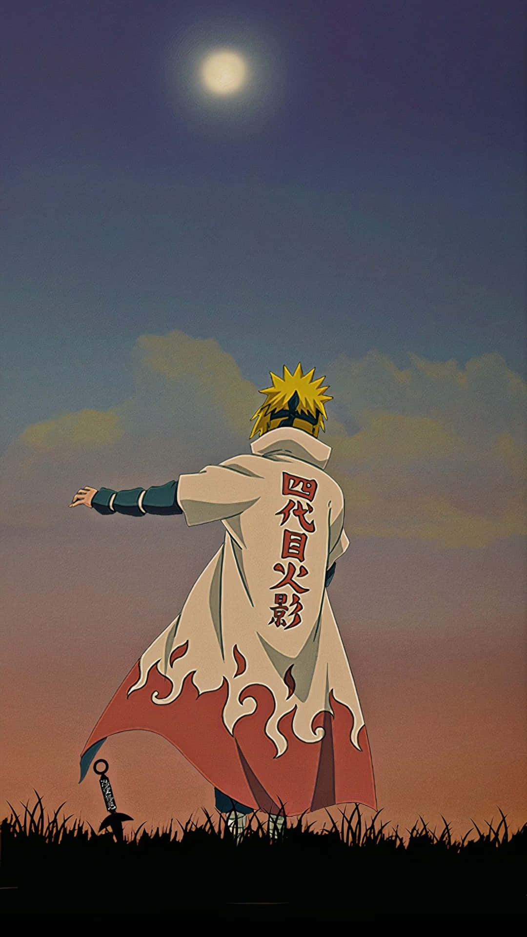 Minato Namikaze Hokage Cloak Background