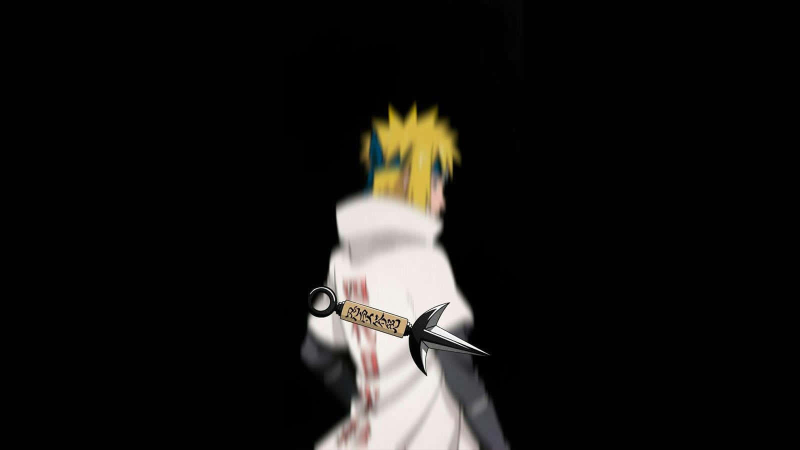Minato Namikaze Kunai Stance Background