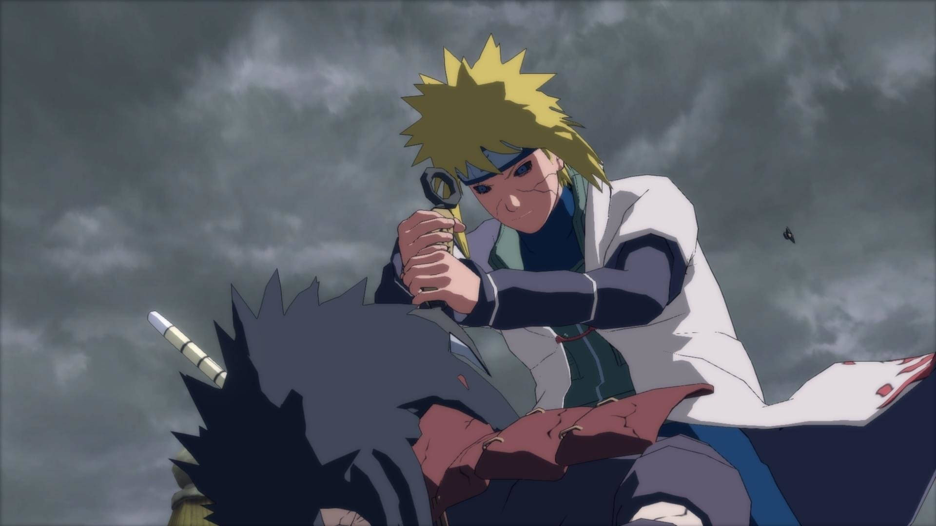 Minato Stabbing Madara Naruto Ipad Background