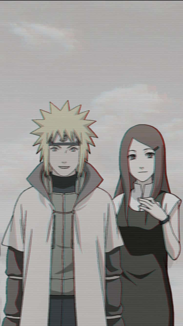 Minatoand Kushina Uzumaki Naruto Anime Background
