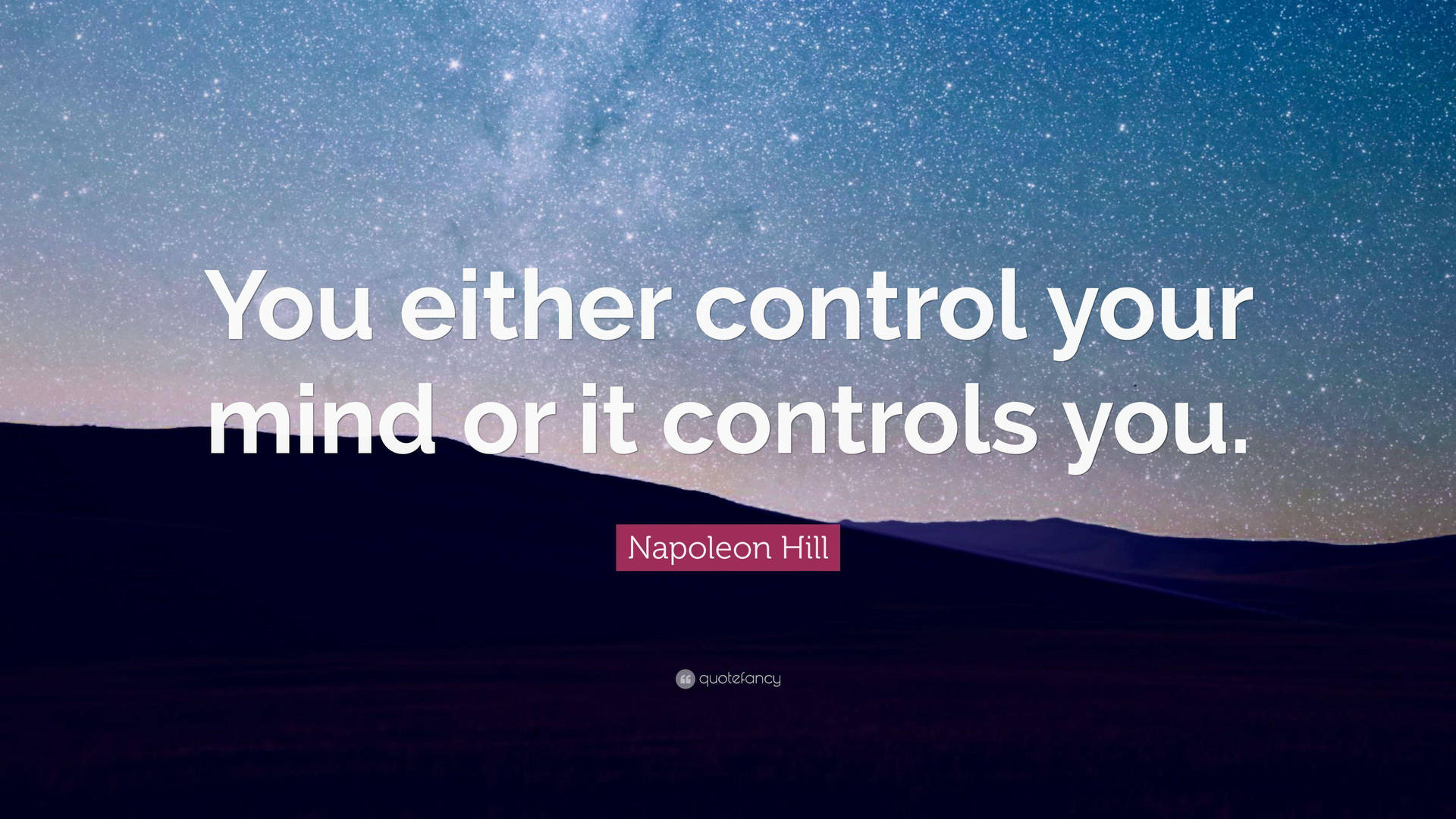 Mind Quote Text By Napoleon Hill Background