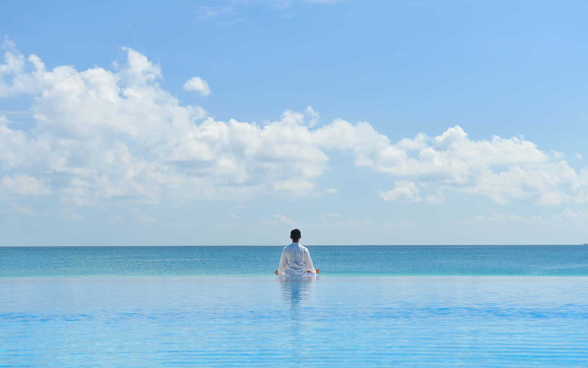 Mindfulness In The Sea Background