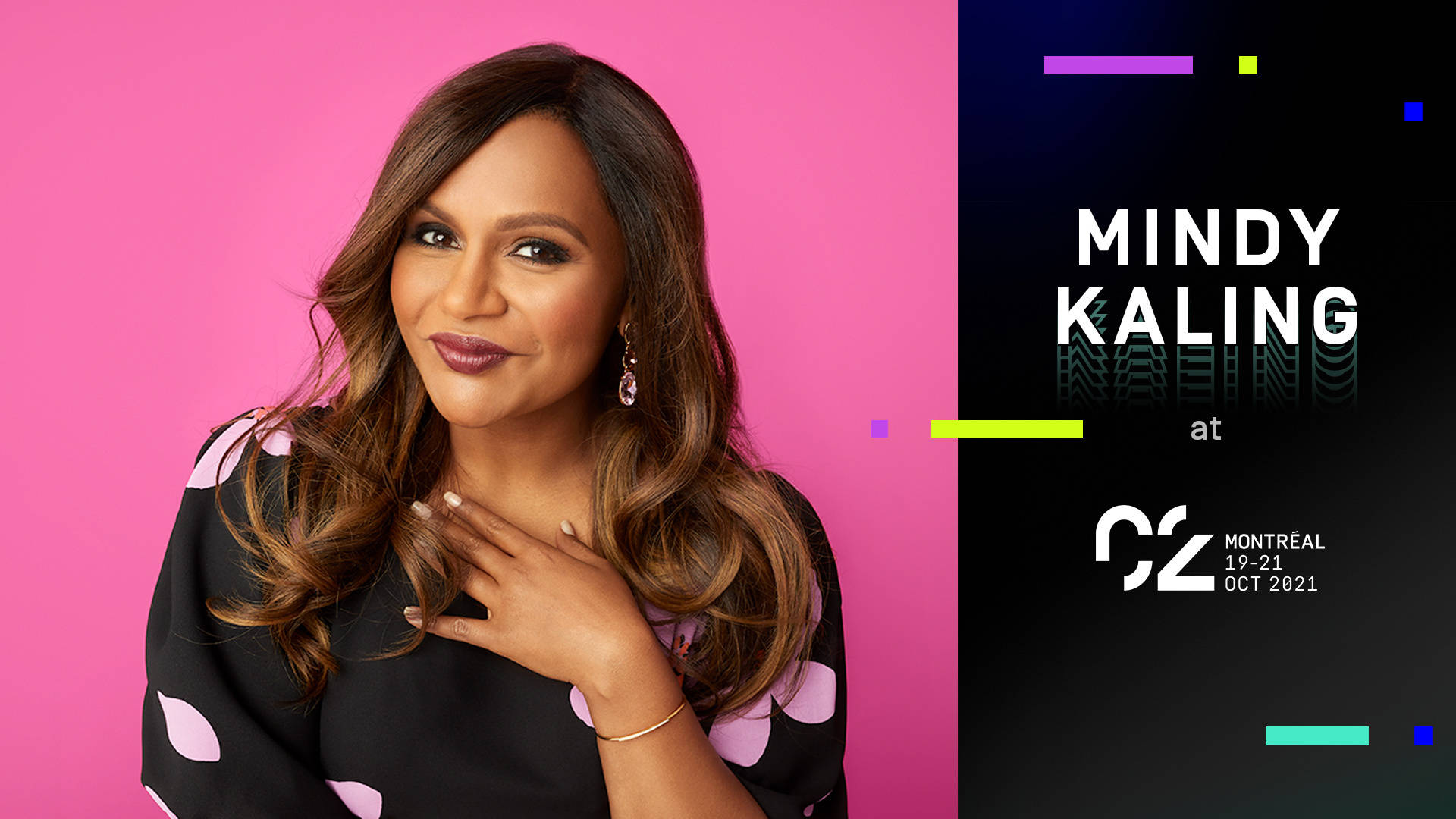 Mindy Kaling Smiling At The Montreal Event 2021