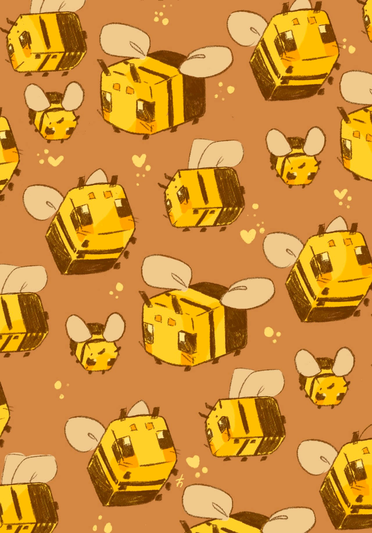 Minecraft Adorable Bee Pattern