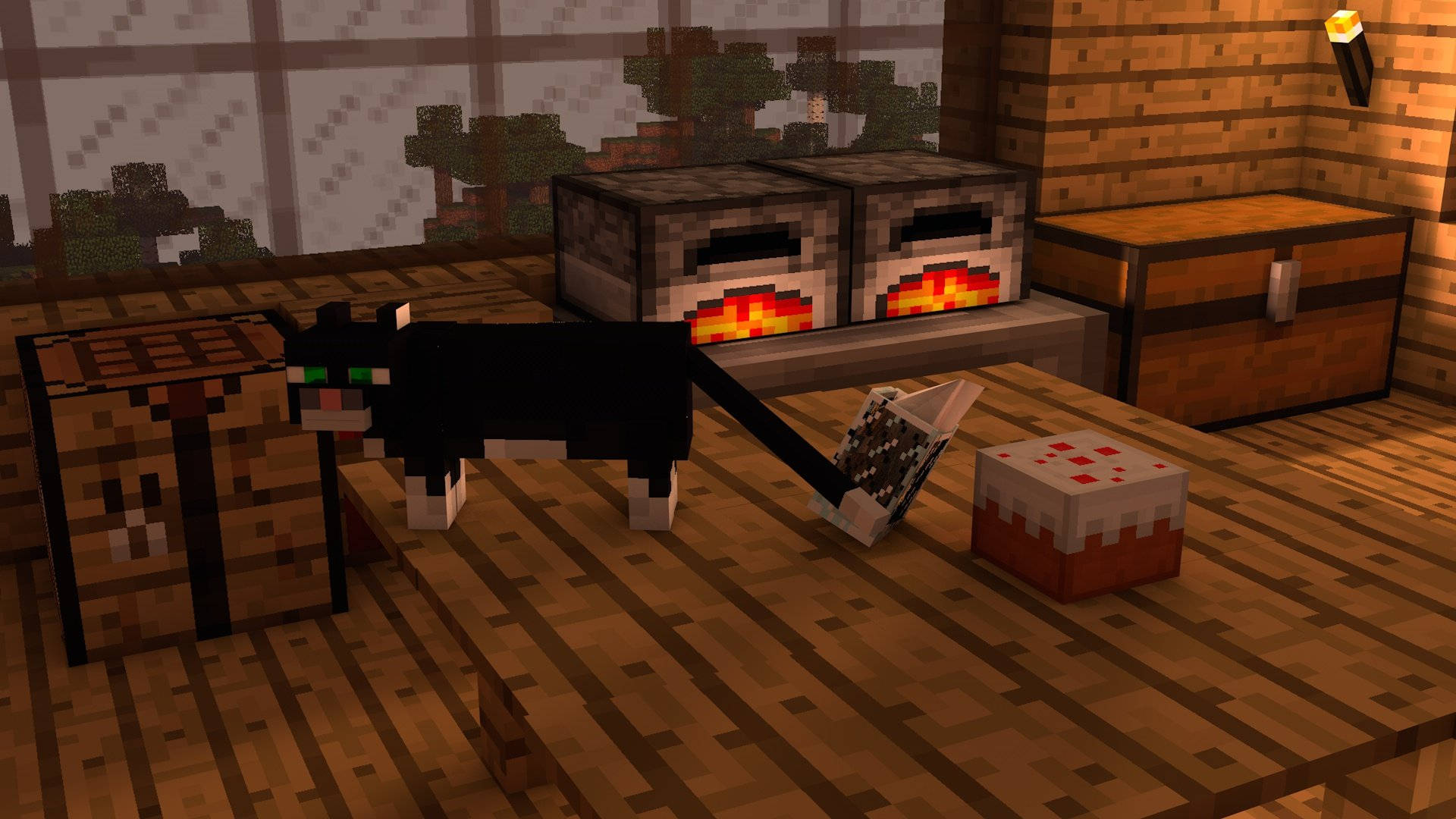 Minecraft Aesthetic Black Cat Boxes