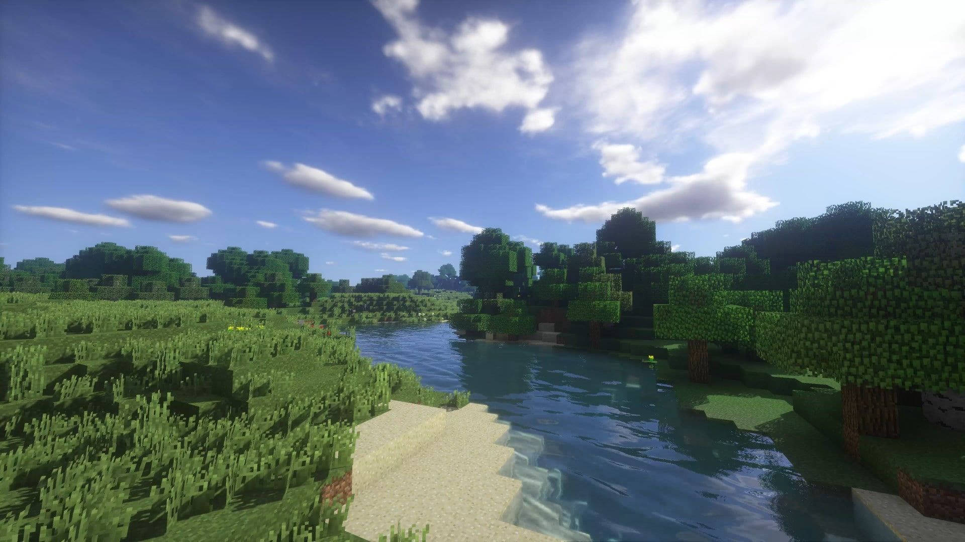 Minecraft Aesthetic Green Nature Trees