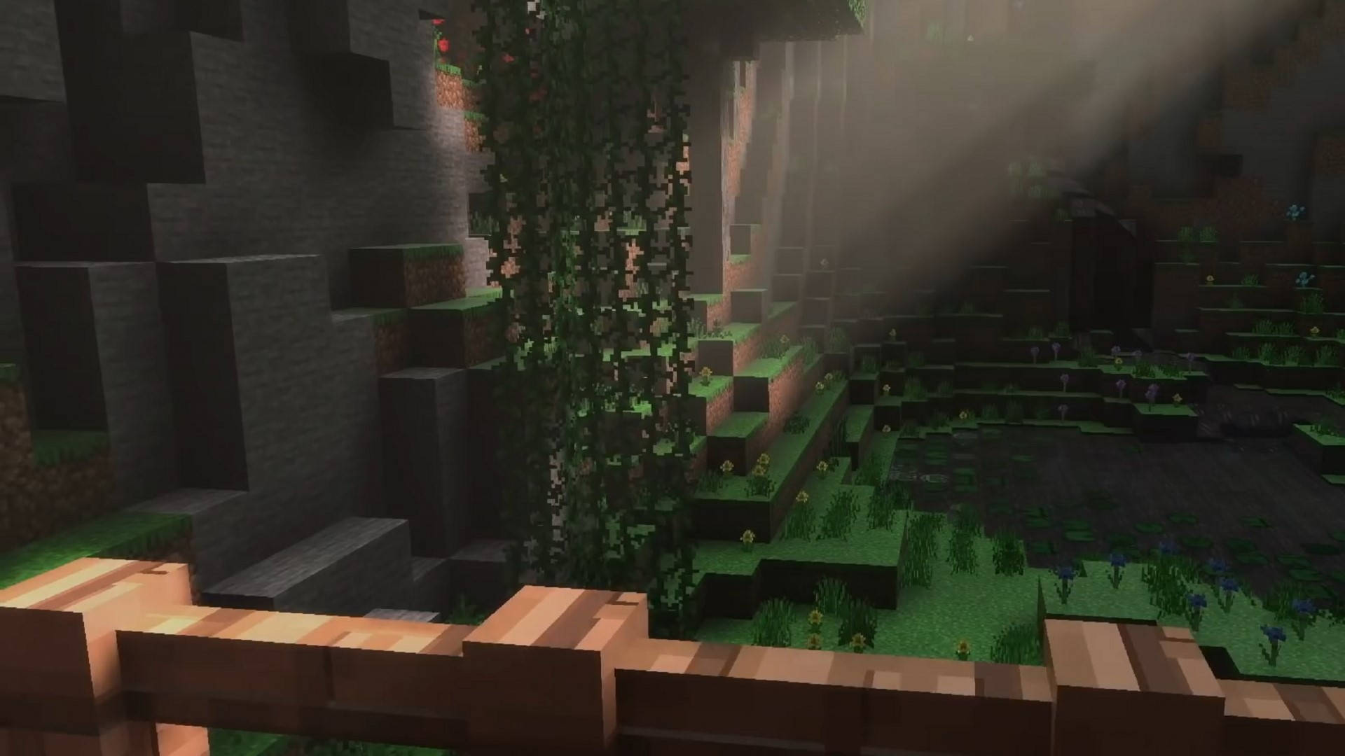Minecraft Aesthetic Hidden Green Place