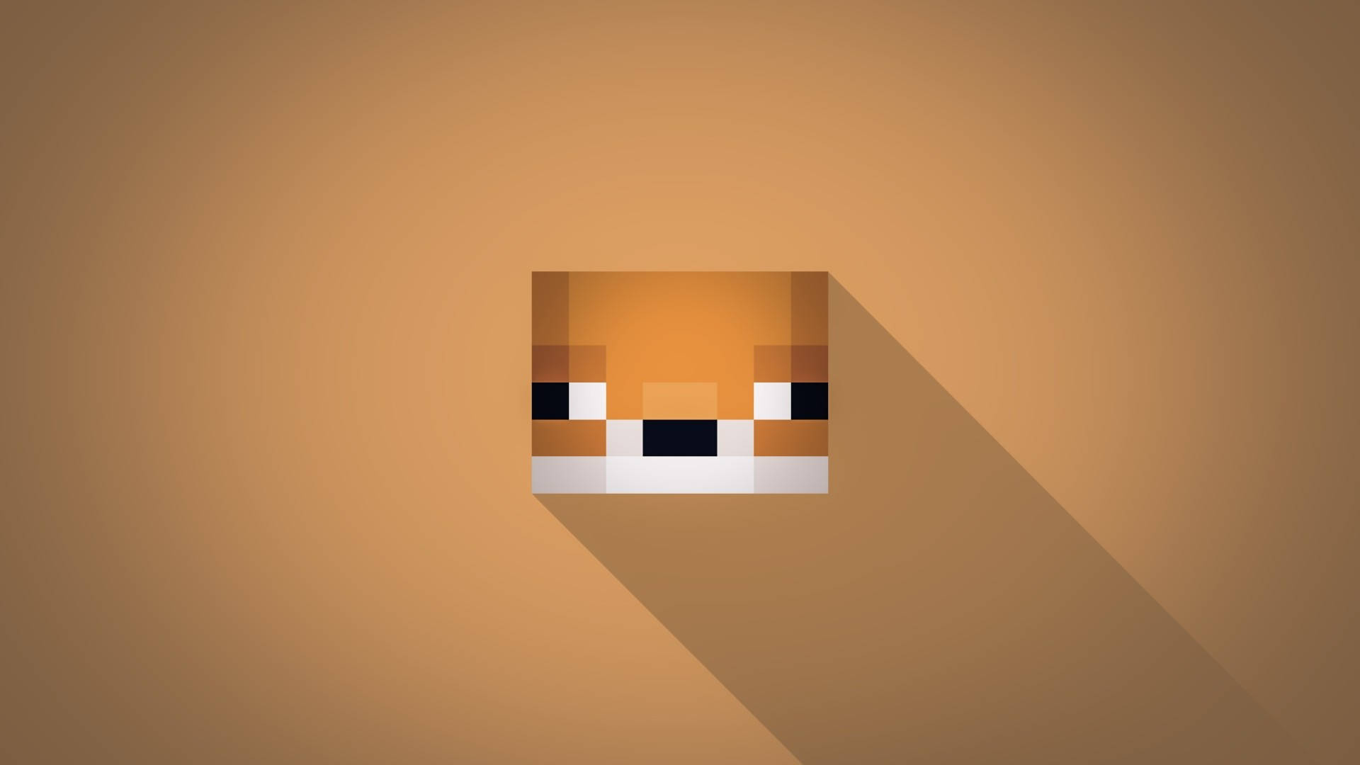 Minecraft Aesthetic Minimalist Brown Dog