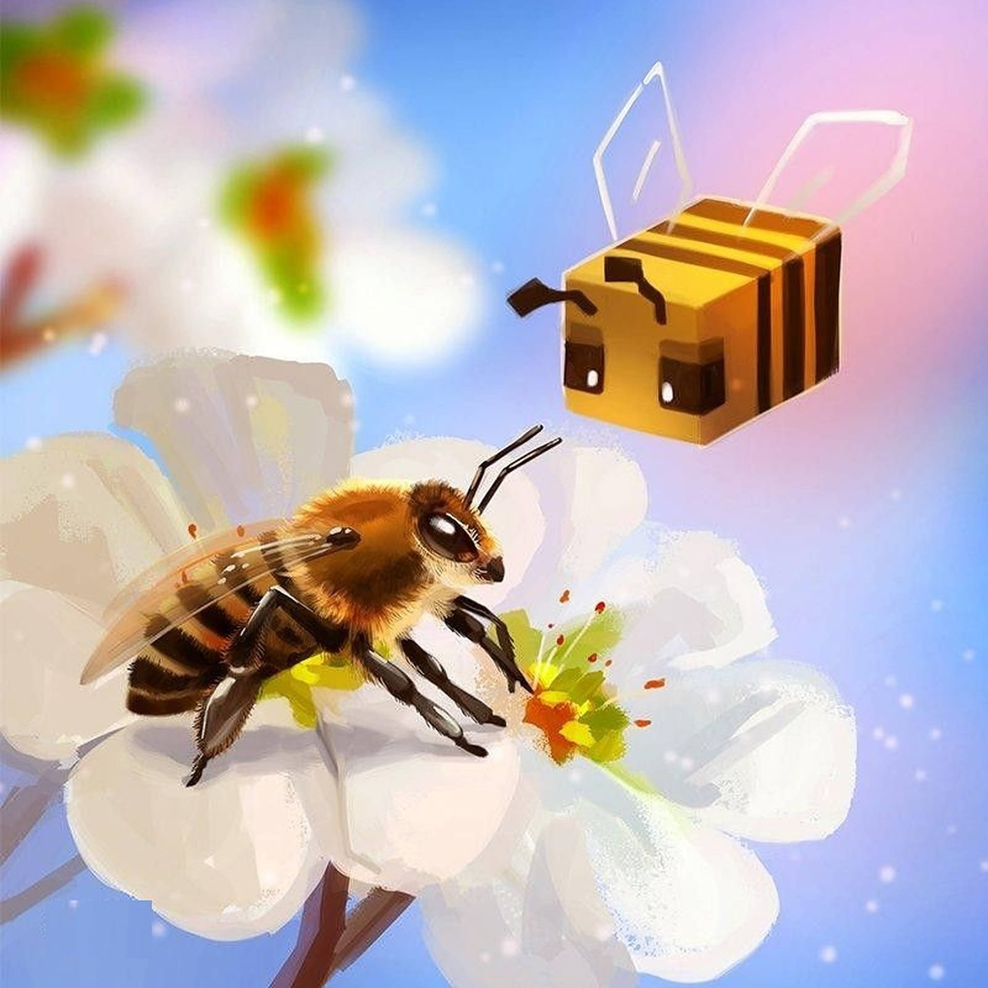 Minecraft Bee And Real Bee