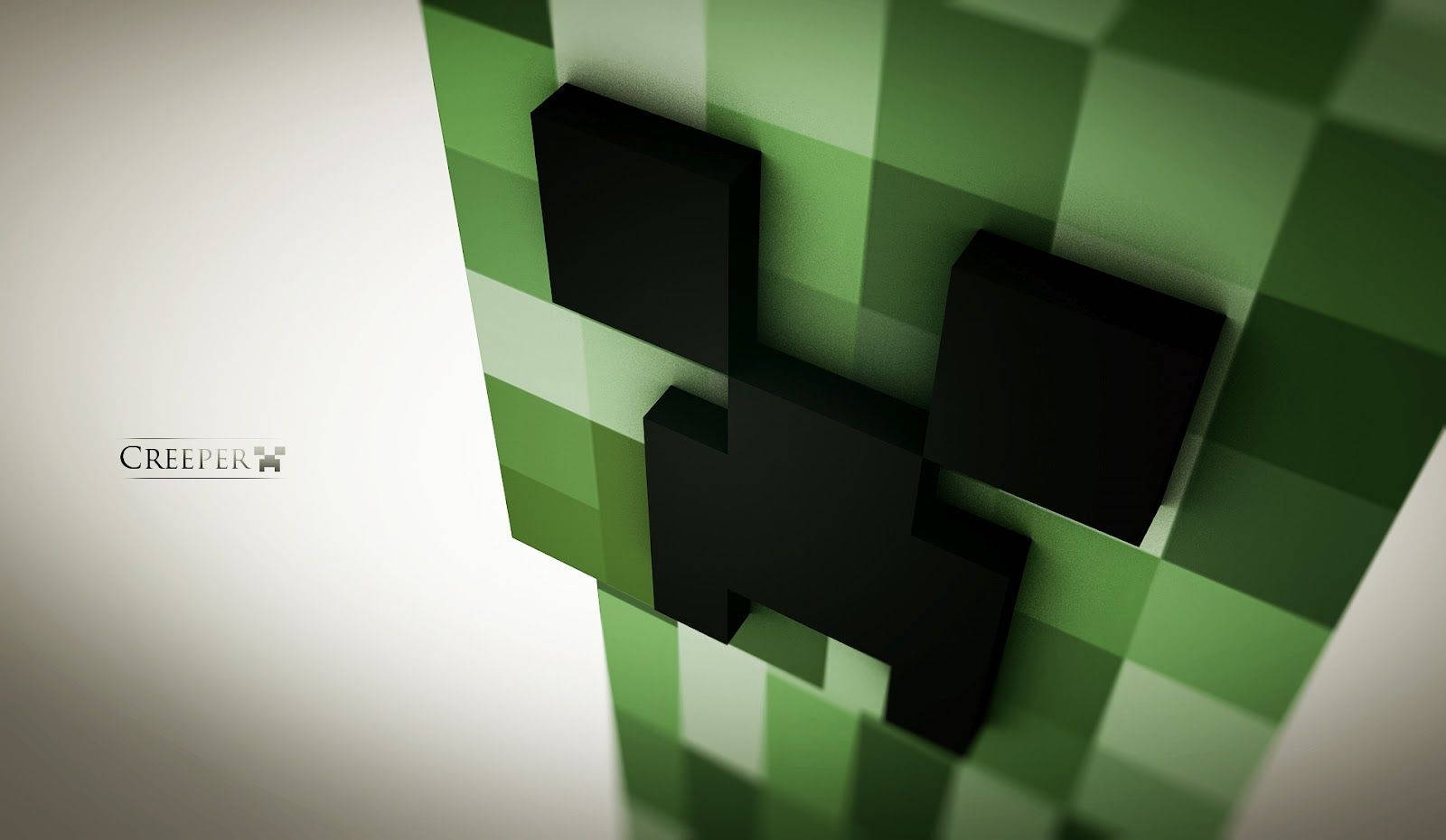 Minecraft Creeper Close Up Background