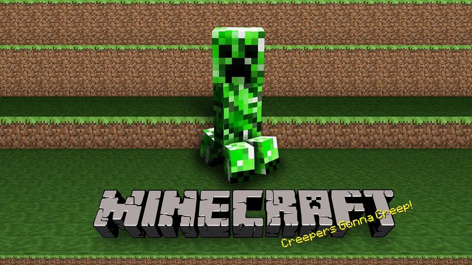Minecraft Creeper On Grass
