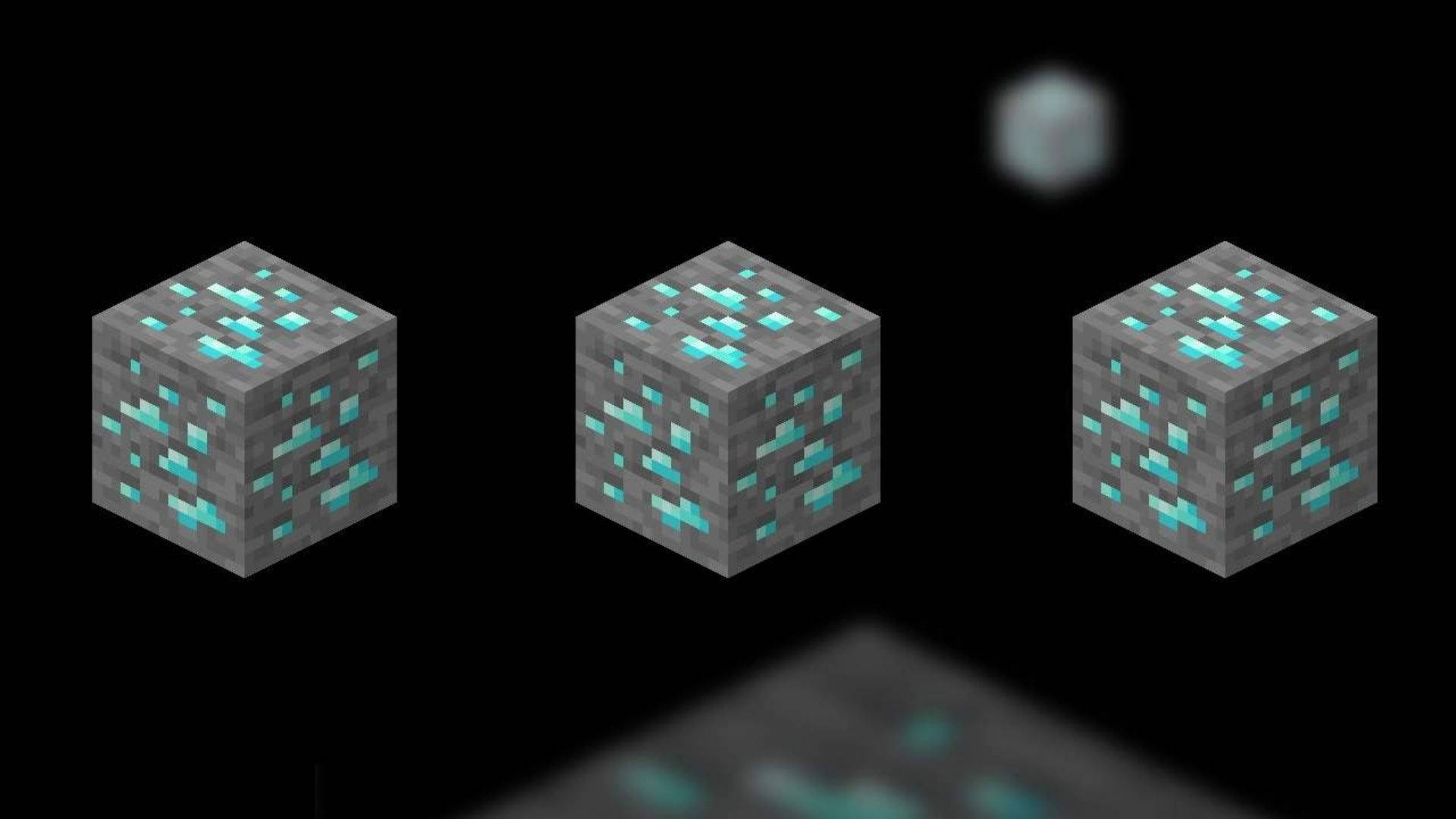 Minecraft Diamond Ores Background