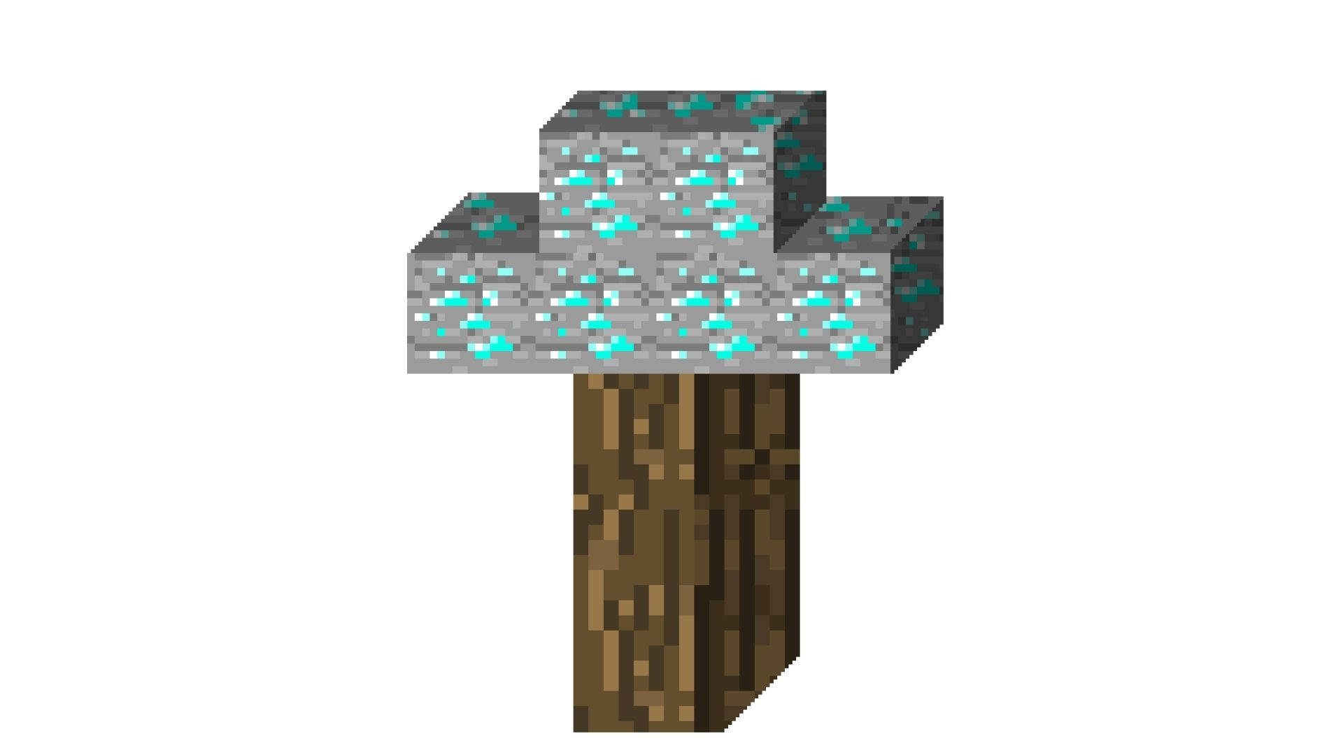 Minecraft Diamond Tree Background