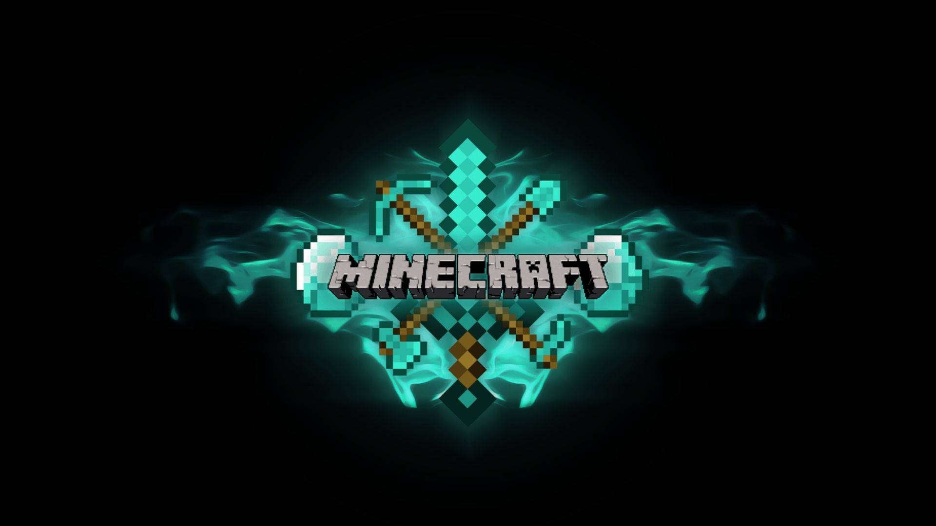 Minecraft Diamond Weapons Background