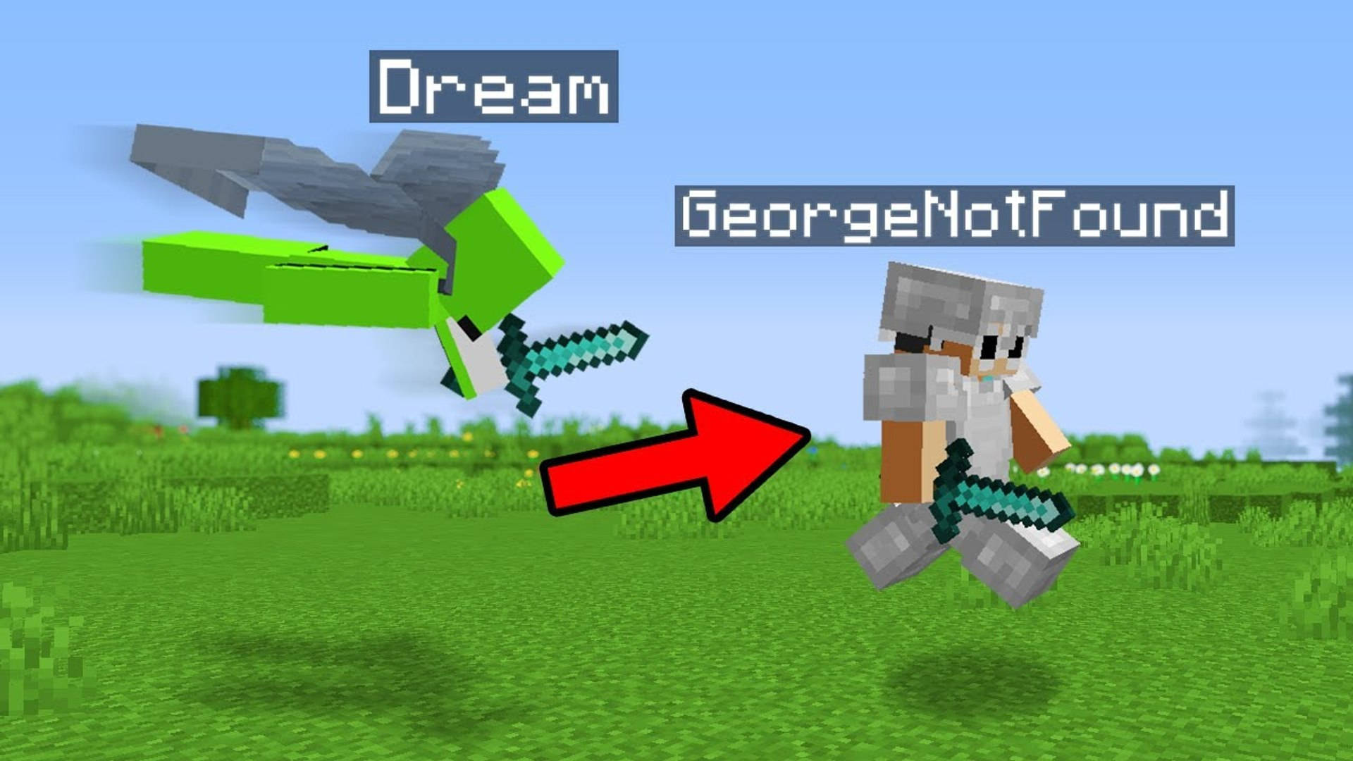 Minecraft Dream And George Not Found Background