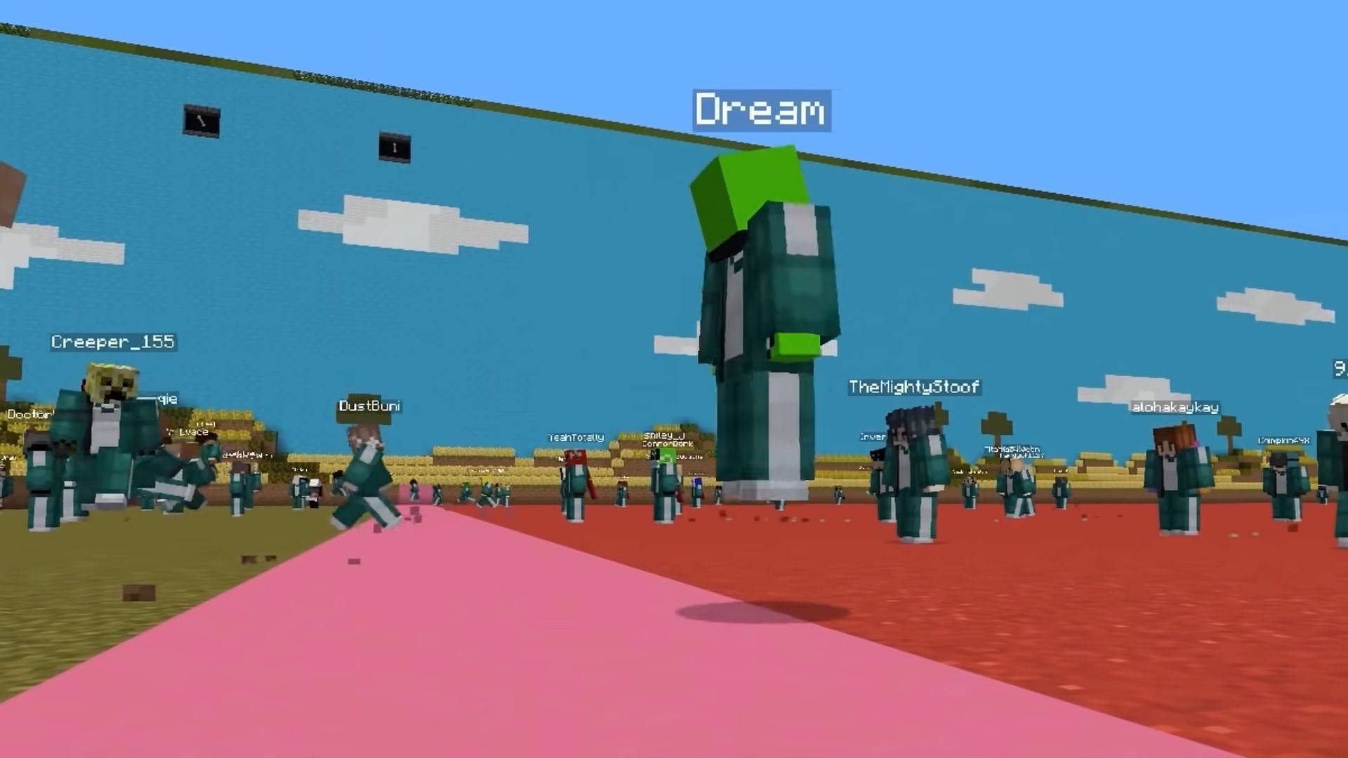 Minecraft Dream In Squid Game Parody Background