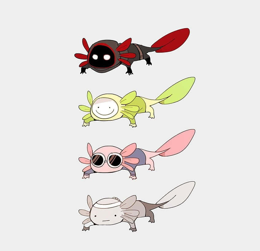 Minecraft Dream Smp Cute Axolotl Fan Art Background
