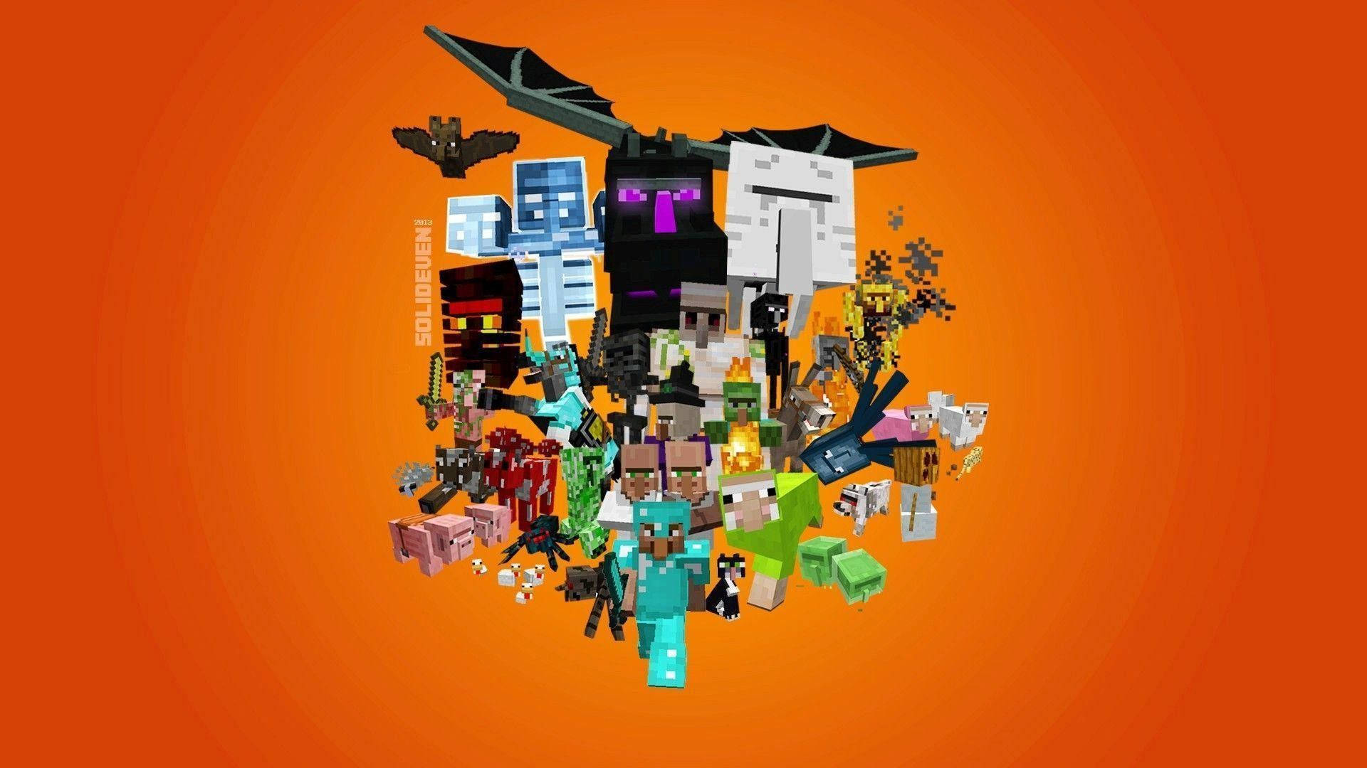 Minecraft Herobrine And Company Background