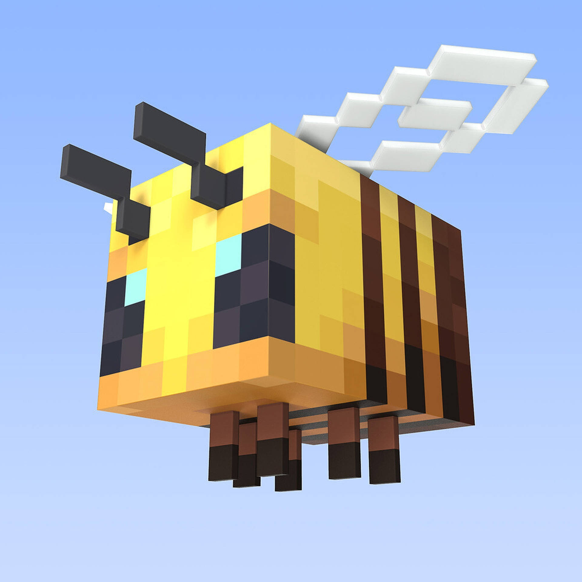 Minecraft Hovering Bee Background