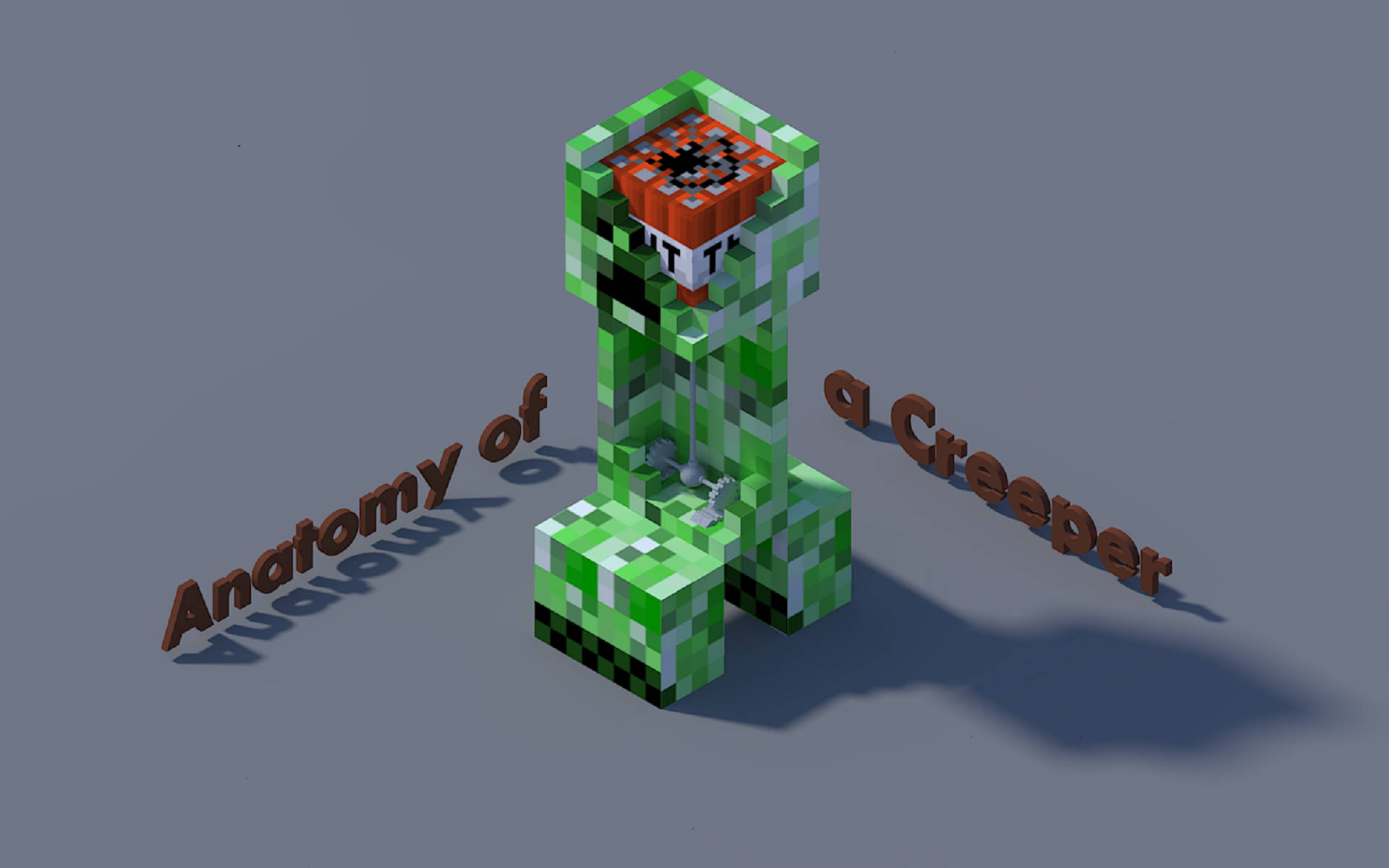 Minecraft Meme Creeper Anatomy Background