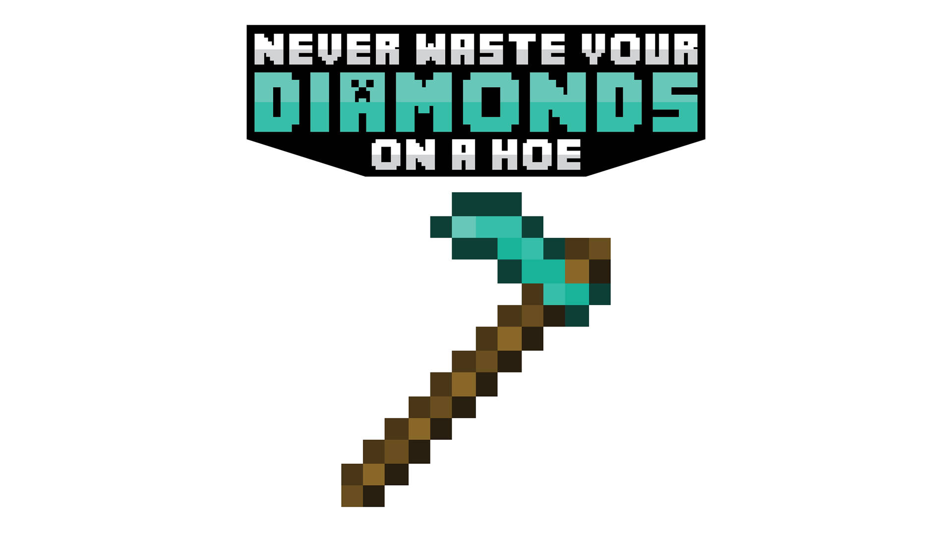 Minecraft Meme Diamond Axe Background