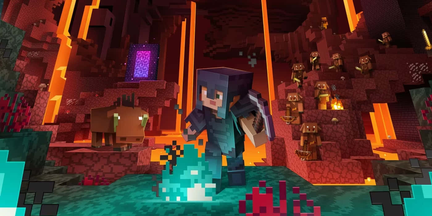 Minecraft Nether Adventure Background