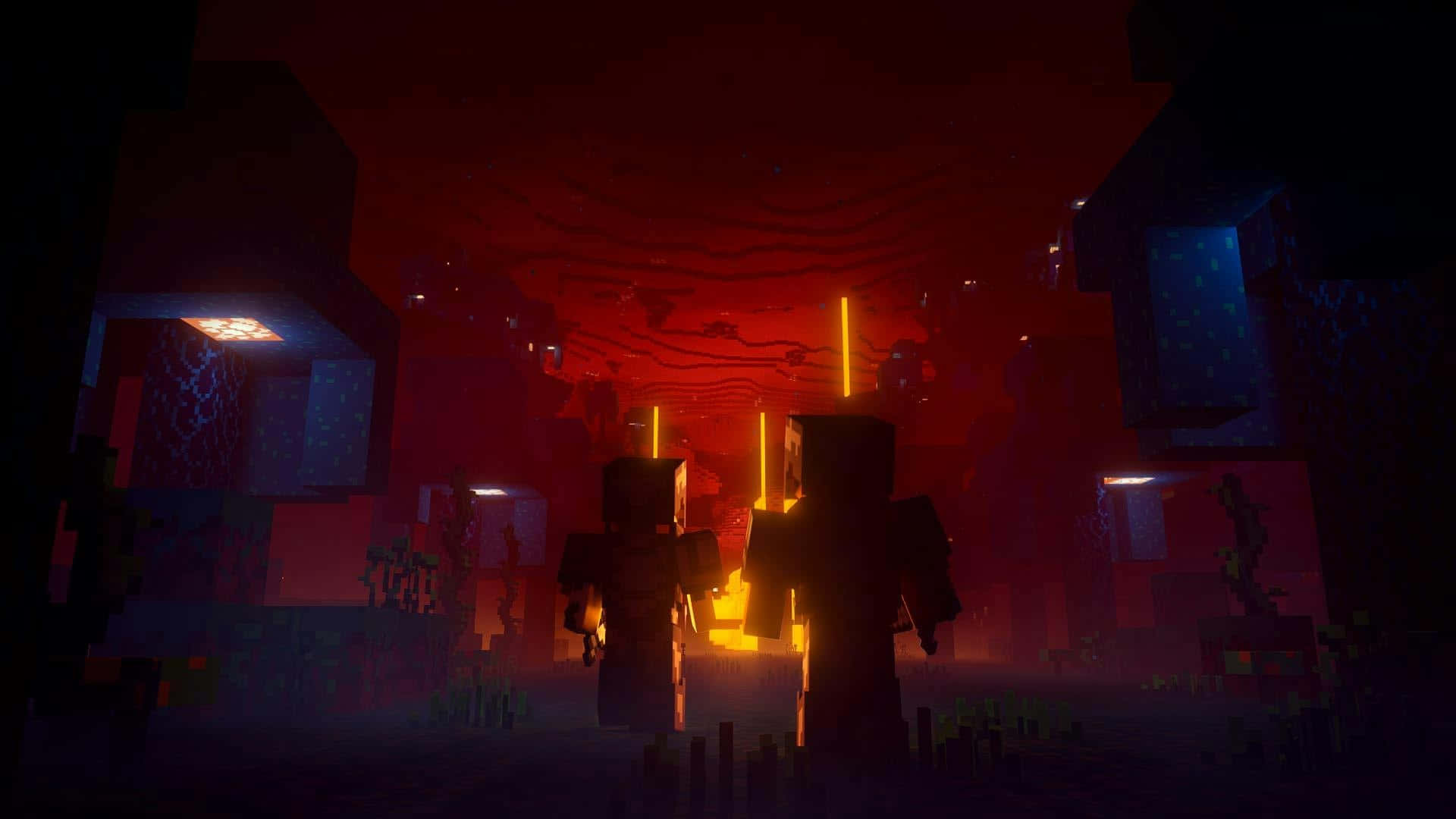 Minecraft Nether Dimensions Background