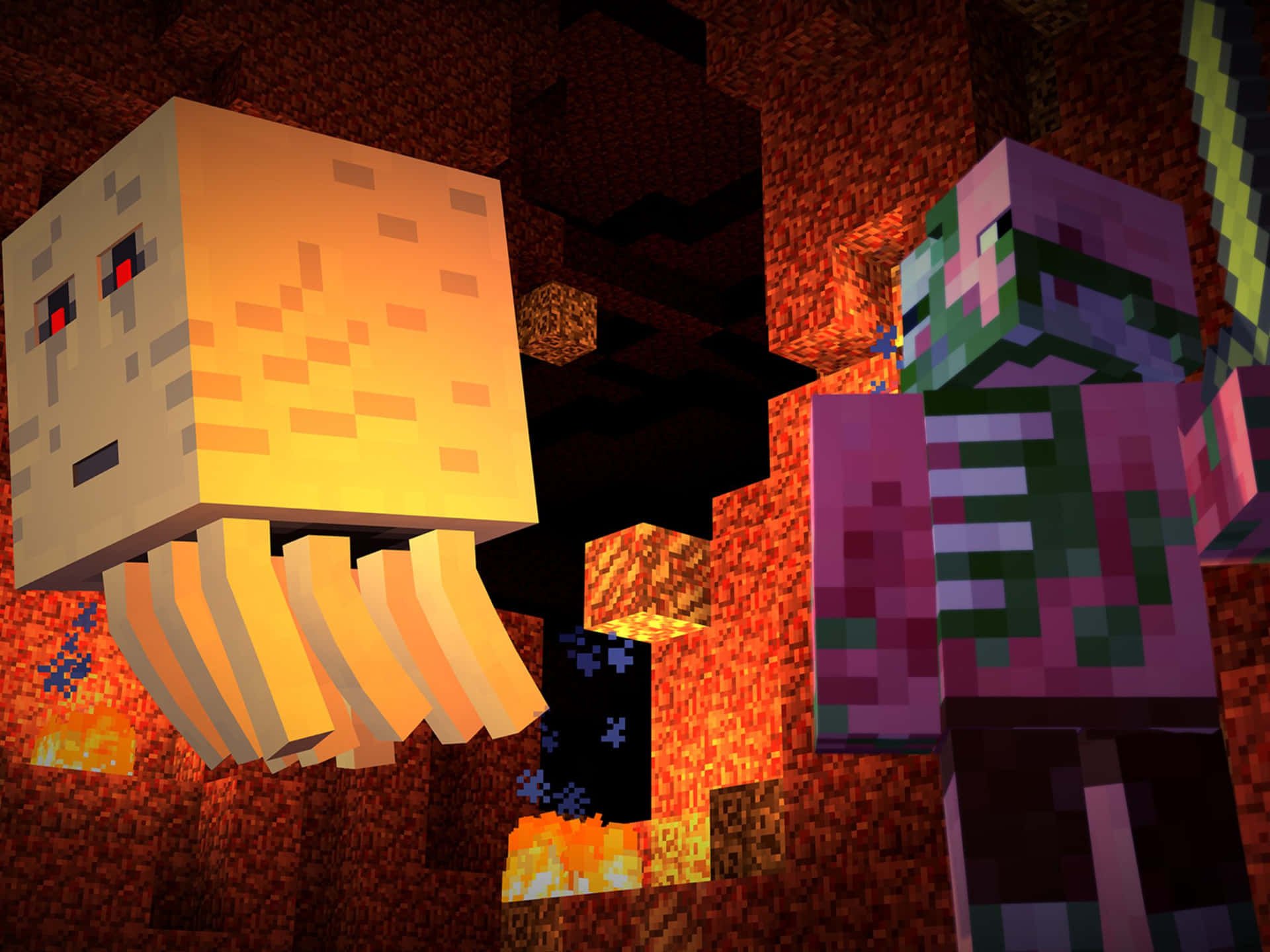 Minecraft Nether Encounter Background