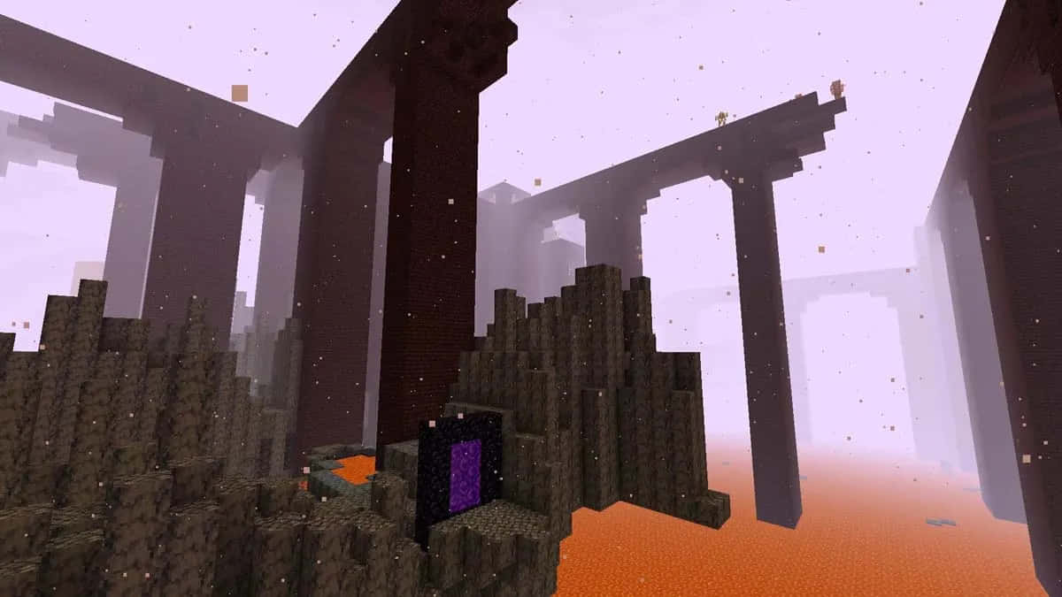 Minecraft_ Nether_ Portal_ Amidst_ Ruins.jpg Background